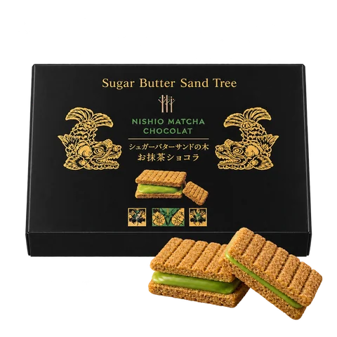 シュガーバターサンドの木 お抹茶ショコラ：箱・パッケージ