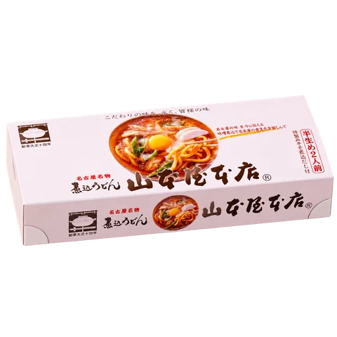 山本屋本店 半生煮込みうどん：箱・パッケージ