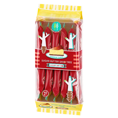 シュガーバターサンドの木 ベイクドチーズケーキ風：箱・パッケージ