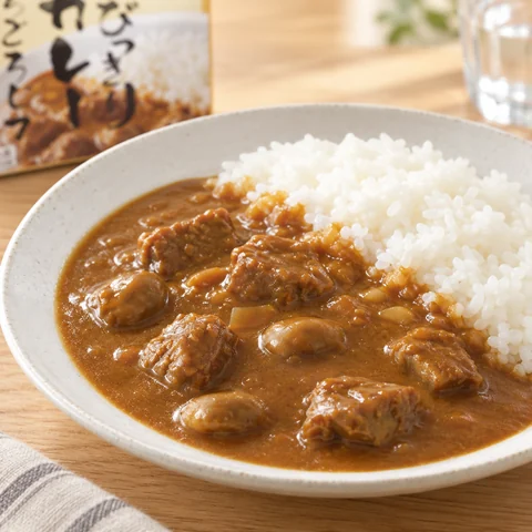 とびっきりカレー：雰囲気と断面