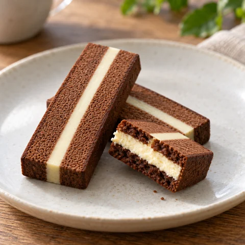 トーキョーリッチ・ティラミスチーズケーキ：雰囲気と断面