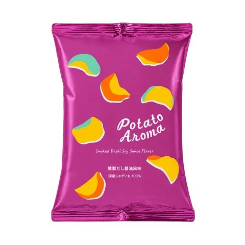 Potato Aroma 燻製だし醤油風味：箱・パッケージ
