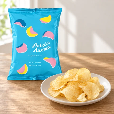 Potato Aroma トリュフソルト味：雰囲気と断面
