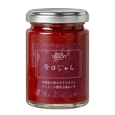 今日ジャム 北海道いちご：箱・パッケージ