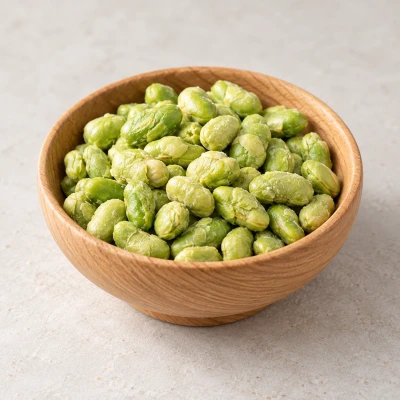 野菜のおやつ 枝豆：雰囲気と断面