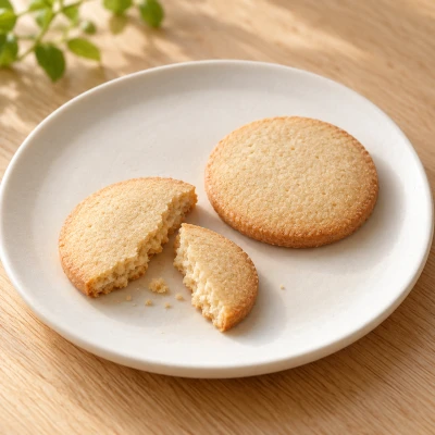 御用邸アップルチーズクッキー：雰囲気と断面