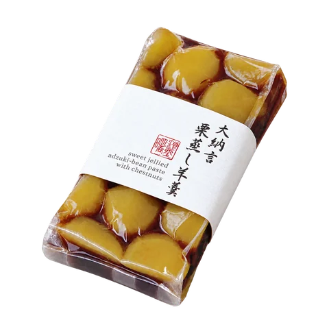 大納言栗蒸し羊羹：箱・パッケージ
