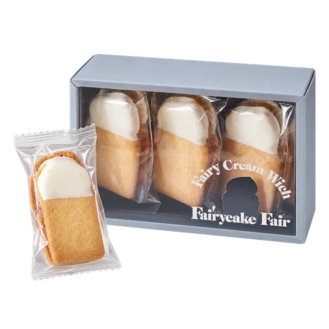 フェアリークリームウィッチ 安納芋ブリュレ生バターサンド：箱・パッケージ