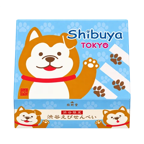 渋谷えびせんべい：箱・パッケージ