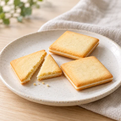 クッキー詰合せ（ソルト・蜂蜜）：雰囲気と断面