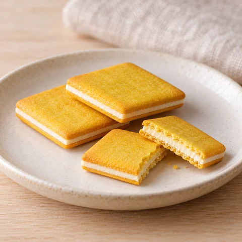 スイートポテト＆クリームチーズクッキー：雰囲気と断面