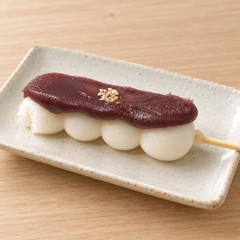こしあんだんご：雰囲気と断面