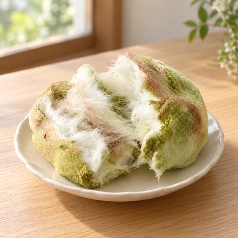 抹茶金時：雰囲気と断面
