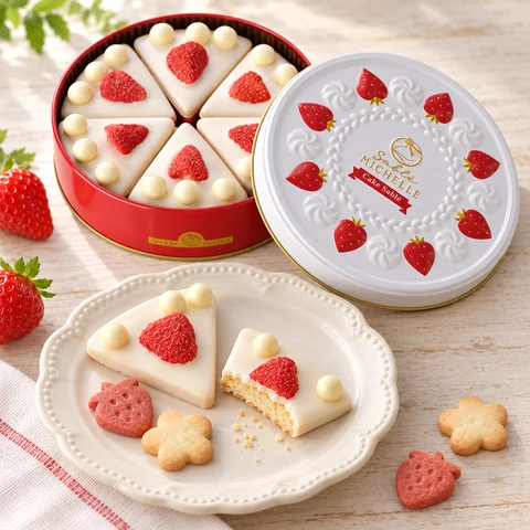 ケーキサブレ缶 ホワイト：雰囲気と断面