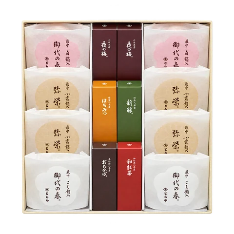 羊羹・最中詰合せ：箱・パッケージ