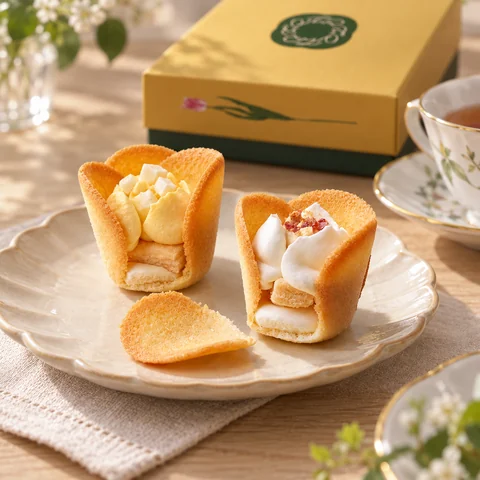チューリップローズ バター＆チーズ：雰囲気と断面